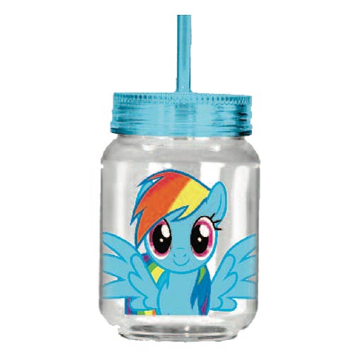 My Little Pony: Friendship is Magic Blue Acrylic 18 oz. Mason Jar